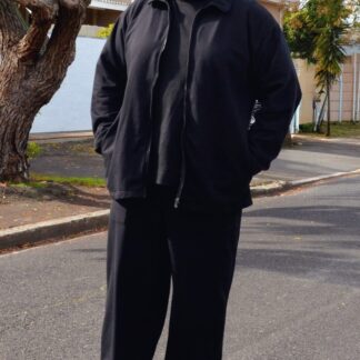 Men's Full Zip Track Suits - Black Only